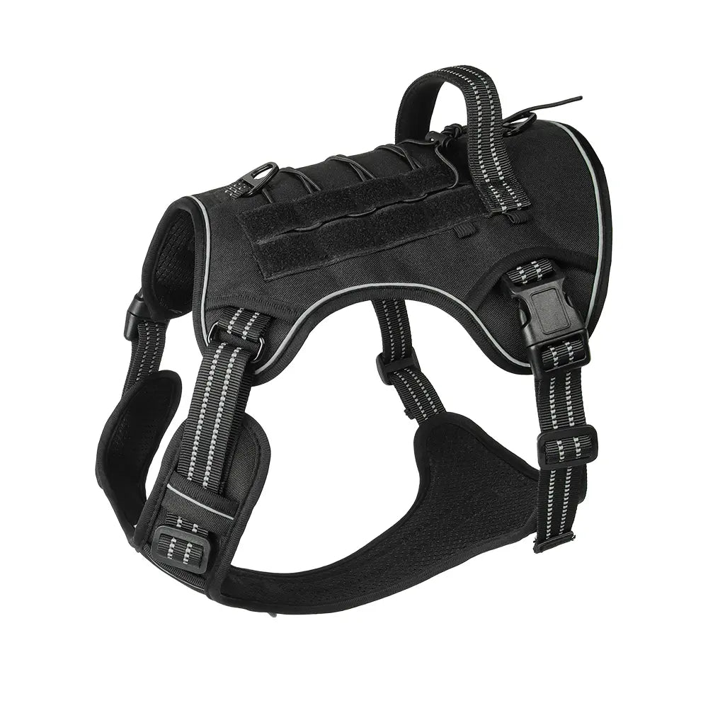 Yuy Pet Large Dog Tactical Harness, Dog Harness for Large Dogs , Durable Reflective Dog Harness, Easy to Control,Service Dog,Step in Dog Harness