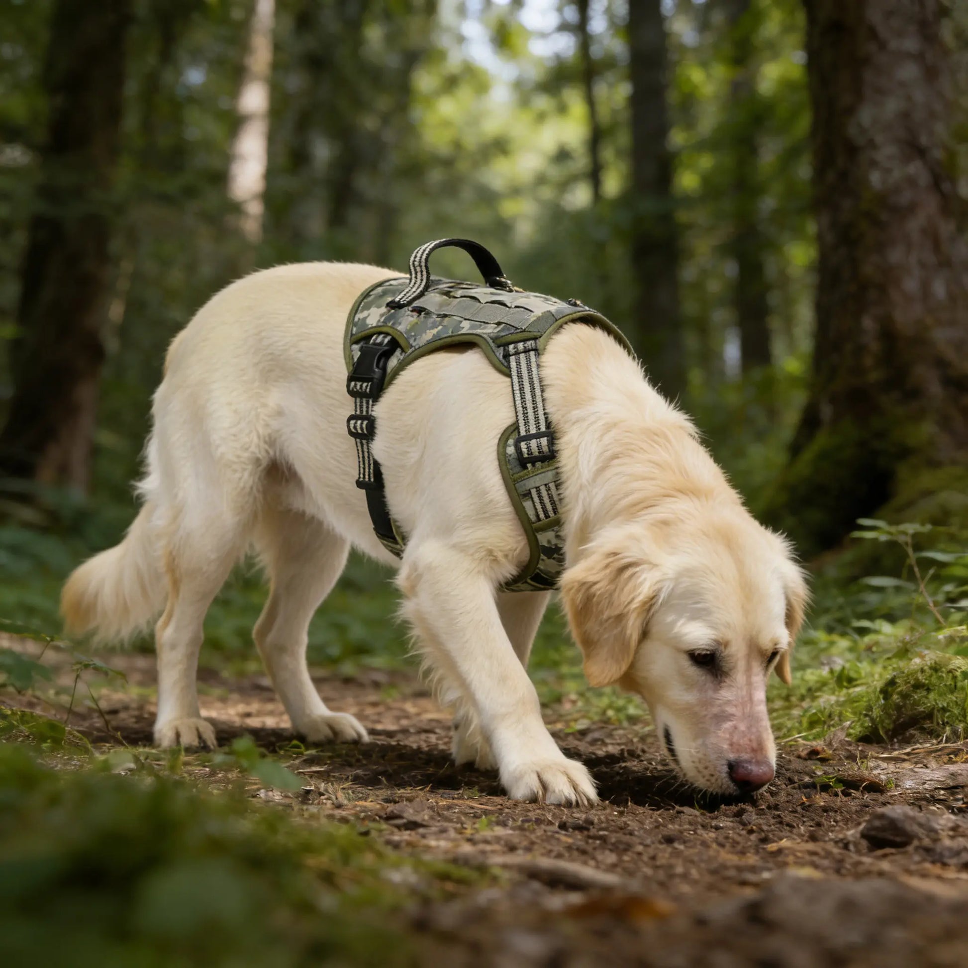Yuy Pet Large Dog Tactical Harness, Dog Harness for Large Dogs , Durable Reflective Dog Harness, Easy to Control，Service Dog，Step in Dog Harness