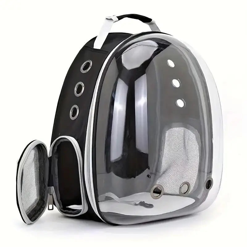 Portable Breathable Pet Carrier with Space Capsule Design, Dual Shoulder Travel Backpack for Dogs and Cats, Outdoor Pet Accessories