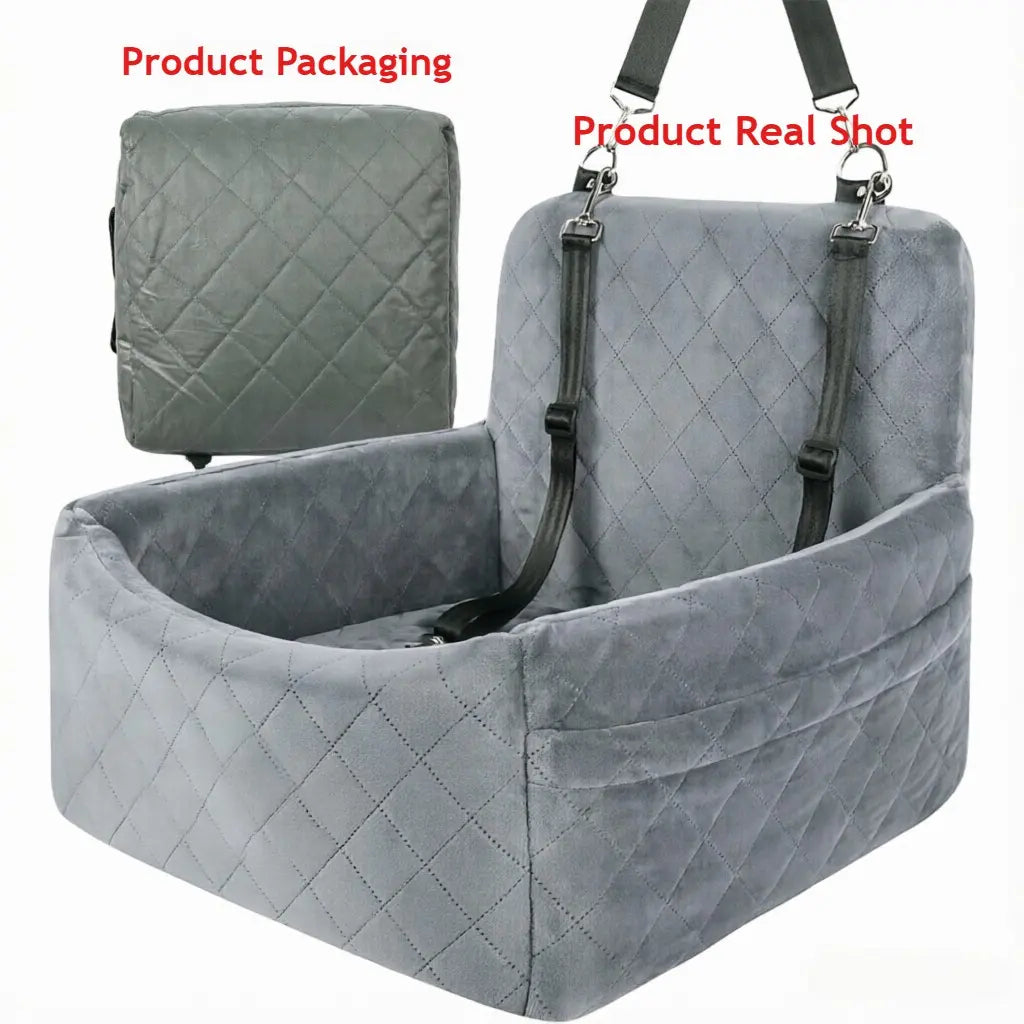 Premium Car Pet Seat for Dogs and Cats - Travel Booster, Durable and Easy to Clean, Safe and Comfortable for Co-Driving