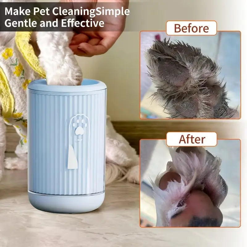 Portable Silicone Dog Paw Cleaner, 360° Deep Cleaning Foot Bath for All Dog Sizes