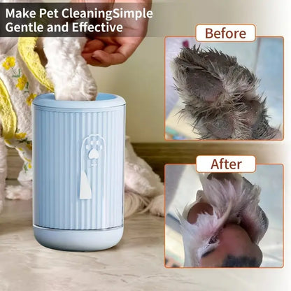 Portable Silicone Dog Paw Cleaner, 360° Deep Cleaning Foot Bath for All Dog Sizes