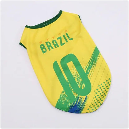 Pet Soccer Jersey - Stylish Game Day Apparel for Small and Medium Dogs and Cats