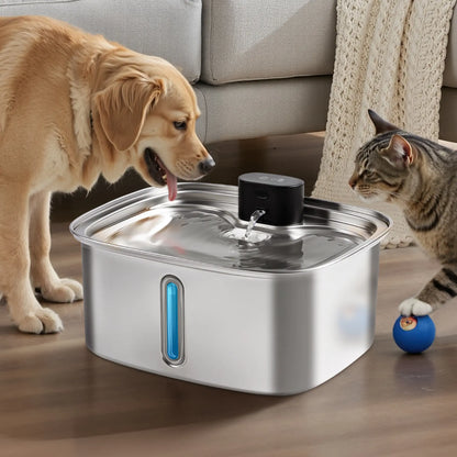 Vacqueen Smart Automatic Cat Feeder for Multiple Cats - Advanced Anti-Jam Technology, Dual-Effect Desiccant System, 6L Capacity with 10-Second Voice Recorder for Cats and Small Dogs