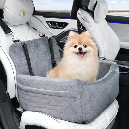 Premium Car Pet Seat for Dogs and Cats - Travel Booster, Durable and Easy to Clean, Safe and Comfortable for Co-Driving