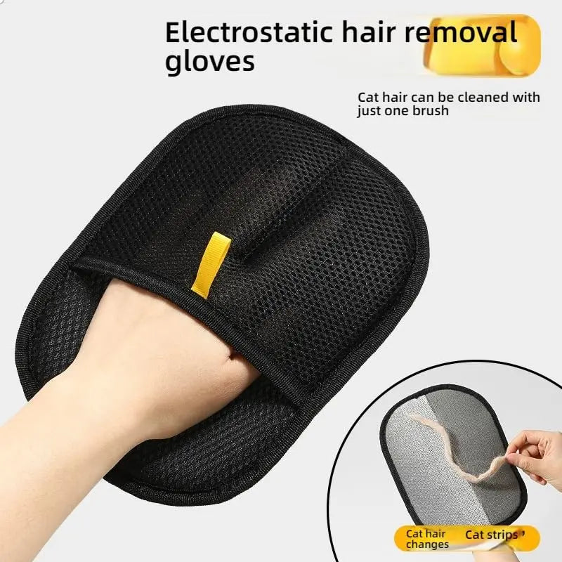 Pet Hair Removal Glove for Cats and Dogs with Flexible Surface for Efficient Fur Capture
