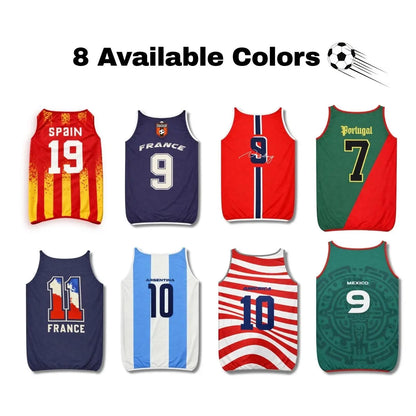 Football-Themed Pet Cooling Vest for Dogs and Cats, Breathable Mesh Sports Shirt, Comfortable Summer Apparel, Universal Size for All Seasons