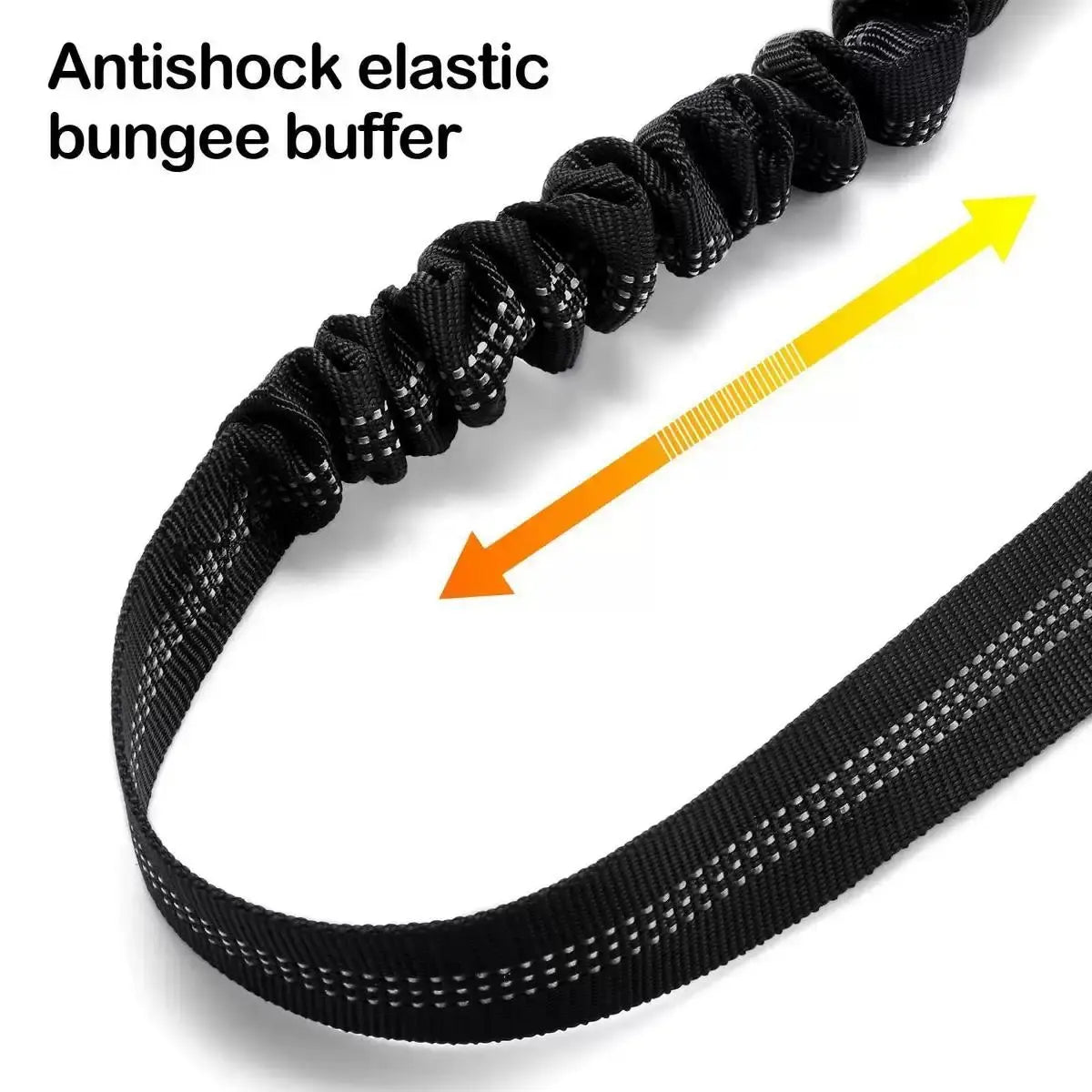 Dog Car Seat Belt – Dual Secure Headrest and Metal Buckle Pet Safety Restraint with Shock Absorbing Bungee