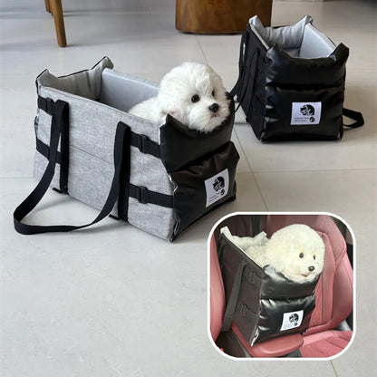 Dog Car Seat for Small Dog Center Console Seat Pet Booster Seat for Car Safety Travel Puppy Portable Dog Carrier for Cats Bag