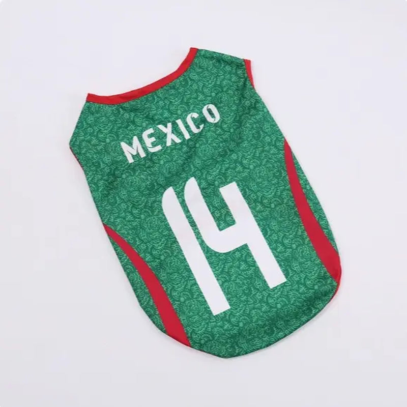 Pet Soccer Jersey - Stylish Game Day Apparel for Small and Medium Dogs and Cats