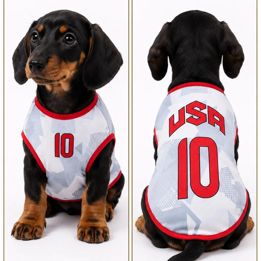 Pet Soccer Jersey - Stylish Game Day Apparel for Small and Medium Dogs and Cats
