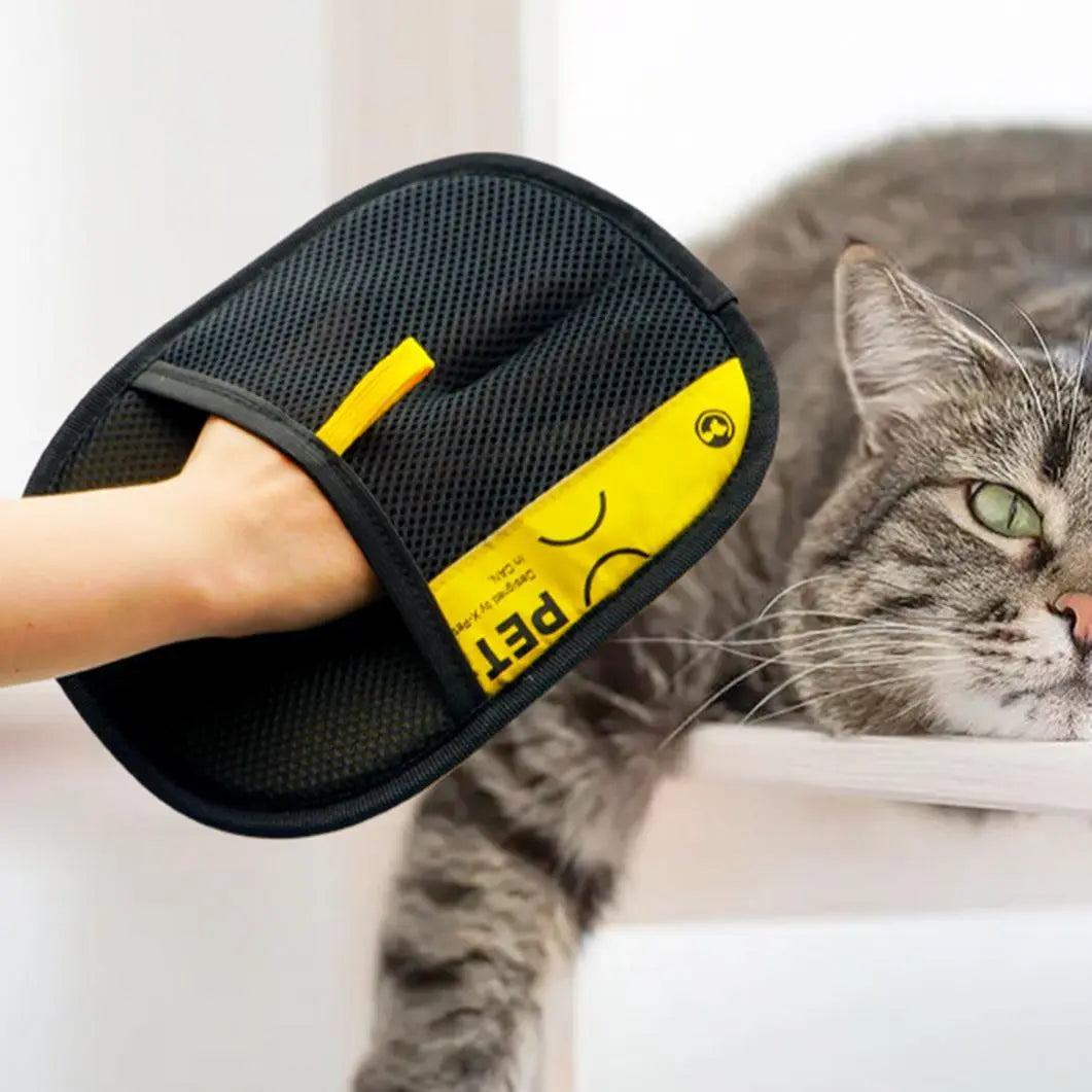 Pet Hair Removal Glove - Anti-Static Grooming Mitt for Dogs and Cats, Effective Pet Hair Cleaning Tool and Grooming Accessory
