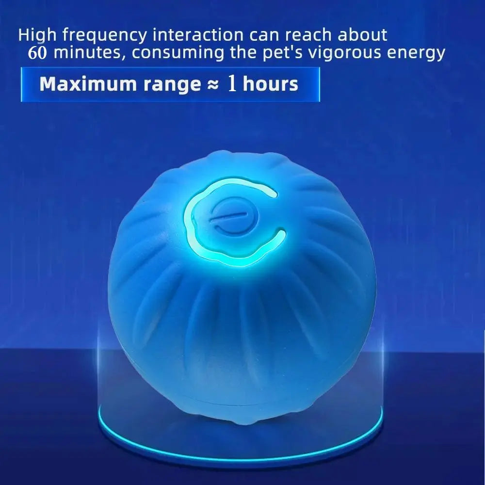 USB Rechargeable Interactive Dog Toy Ball - Automatic Bouncing Electronic Pet Plaything for Puppies, Ideal Birthday Gift